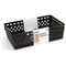 Oic Stackable Supply Basket, Black, Plastic, 10.1" W, 2.4" H OIC26202 - alternate 8